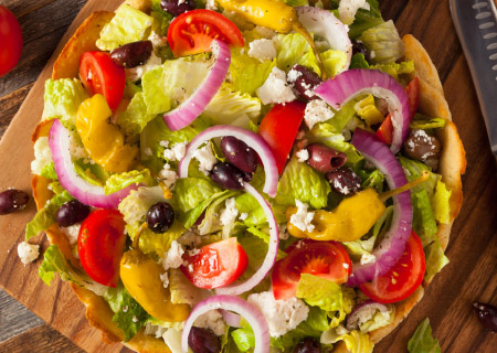 Greek Salad Nachos