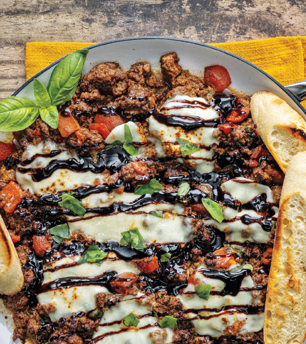 Caprese Beef Skillet