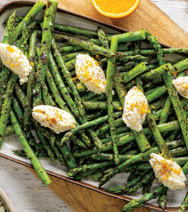 Grilled Asparagus with Citrus Ricotta