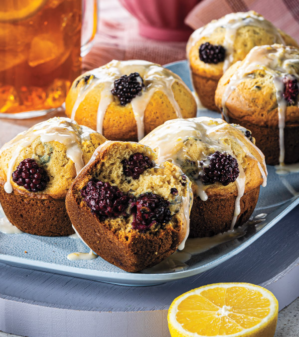 Lemon-Blackberry Tea Muffins