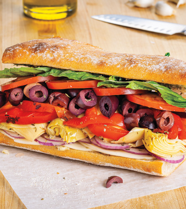 Mediterranean Veggie Sandwich