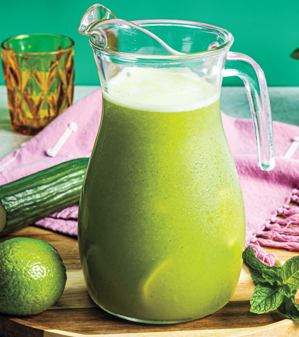 Minty Cucumber-Lime Agua Fresca