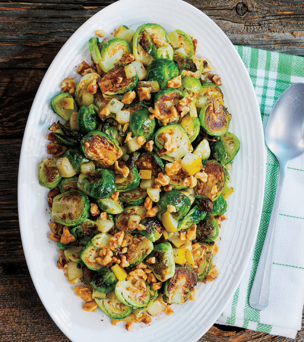 Roasted Apple & Brussels Sprouts Salad