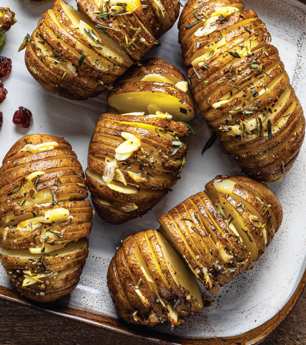 Rosemary-Garlic Hasselback Potatoes