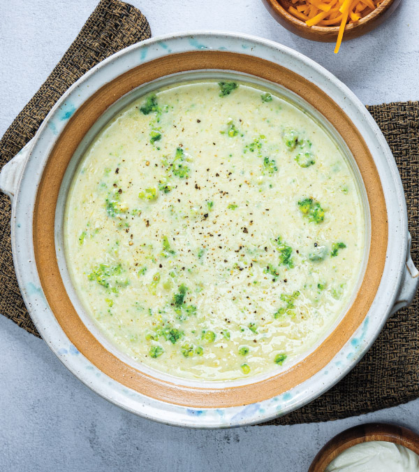 Slow Cooker Broccoli-Baked Potato Soup