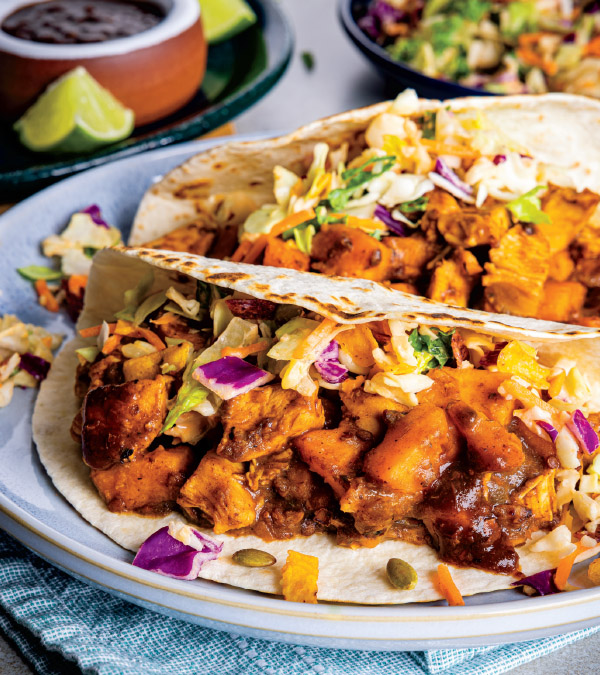 Slow Cooker Chipotle Chicken & Sweet Potato Tacos
