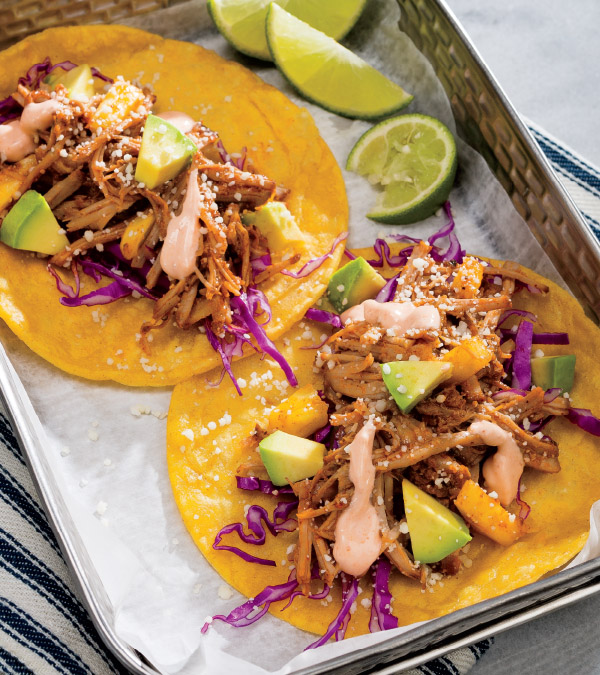 Slow Cooker Pulled Pork & Pineapple Tacos