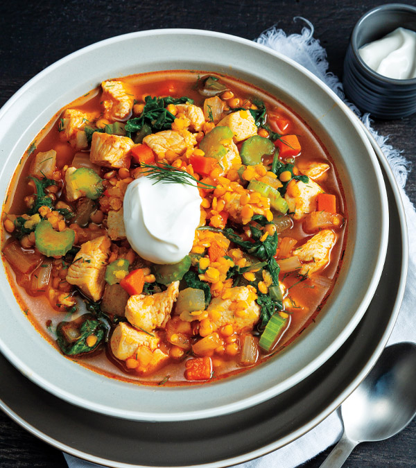 Smoky Chicken & Red Lentil Stew