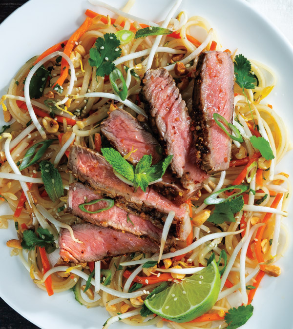 Sweet & Spicy Grilled Ribeye with Vietnamese-Style Noodle Salad