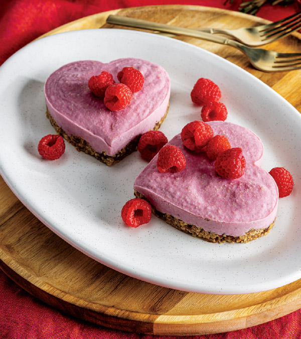 Valentine’s Day Raspberry “Cheesecake” Hearts
