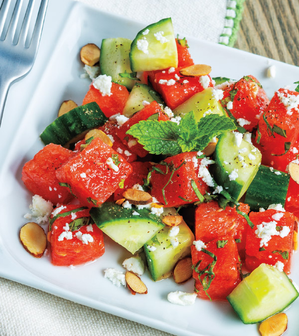 Watermelon-Cucumber Salad