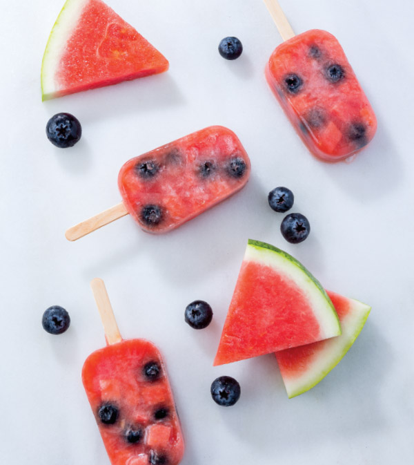 Watermelon-Blueberry Pops